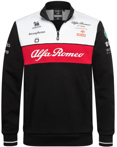 ALFA ROMEO mikina F1 TEAM 22 black/white/red