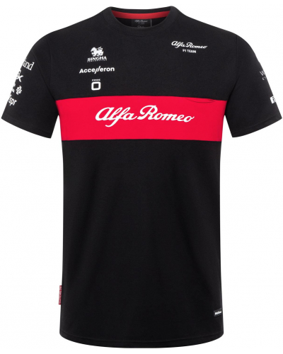 ALFA ROMEO tričko F1 TEAM 23 black/red