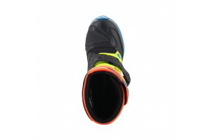 ALPINESTARS topánky TECH 3S KIDS detské oranžová fluo/modrá/žltá fluo/čierna 2024