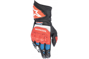 ALPINESTARS rukavice GP PRO R 3 HONDA kolekce černá/červená fluo/modrá/bílá 2024