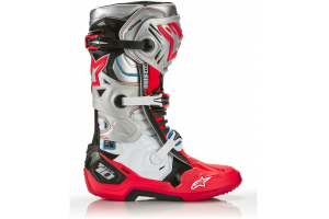 ALPINESTARS topánky TECH 10 Vision black/white/silver/fluo red/blue