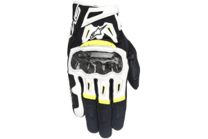 ALPINESTARS rukavice SMX-2 AIR CARBON V2 black/white/fluo yellow