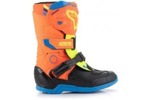 ALPINESTARS topánky TECH 3S YOUTH detské oranžová fluo/modrá/žltá fluo/čierna 2024
