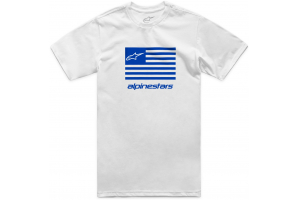ALPINESTARS tričko FLAG CSF biela/modrá