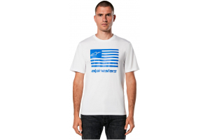 ALPINESTARS triko FLAG CSF bílá/modrá