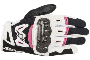 ALPINESTARS rukavice STELLA SMX-2 AIR CARBON V2 Black / White / fuchsia