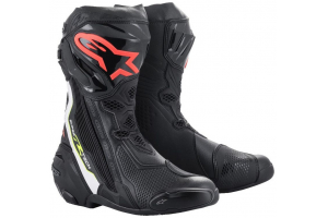 ALPINESTARS topánky SUPERTECH R 23 black/white/fluo red/fluo yellow