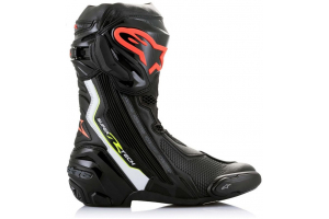 ALPINESTARS topánky SUPERTECH R 23 black/white/fluo red/fluo yellow