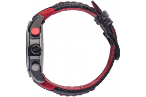 ALPINESTARS hodinky TECH CHRONO leather/black/red