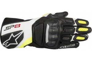 ALPINESTARS rukavice SP-8 v2 Black / White / yellow fluo