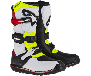 ALPINESTARS topánky TECH-T white / red / fluo yellow / black