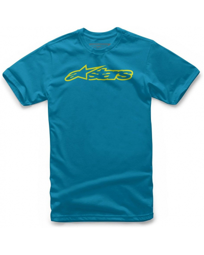 ALPINESTARS tričko BLAZE detské turquoise/hi vis yellow
