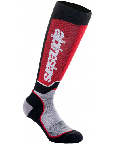 ALPINESTARS ponožky MX PLUS černá/červená/šedá 2024