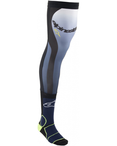 ALPINESTARS ponožky pod ortézy KNEE BRACE modrá/žlutá fluo/bílá/černá 2024