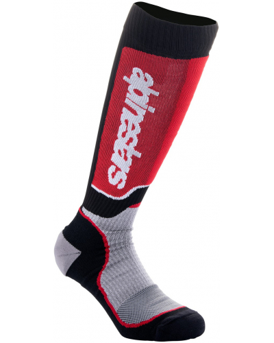 ALPINESTARS ponožky MX PLUS dětské černá/červená/šedá 2024