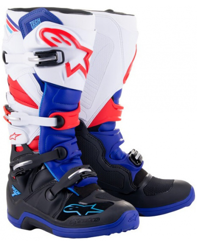 ALPINESTARS topánky TECH 7 black/darček blue/red/white