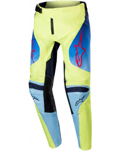 ALPINESTARS kalhoty RACER HOEN dětské žlutá fluo/modrá/červená 2024