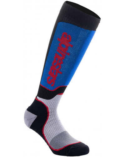 ALPINESTARS ponožky MX PLUS černá/červená/modrá/šedá 2024