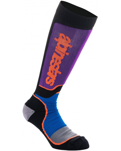 ALPINESTARS ponožky MX PLUS detské čierna/oranžová/fialová/modrá/sivá 2024