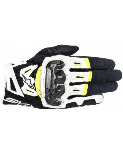 ALPINESTARS rukavice SMX-2 AIR CARBON V2 black/white/fluo yellow