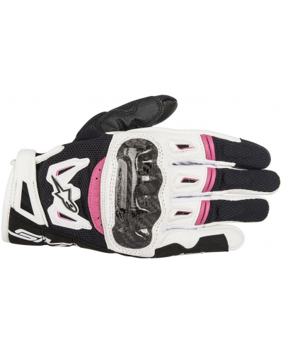 ALPINESTARS rukavice STELLA SMX-2 AIR CARBON V2 black/white/fuchsia