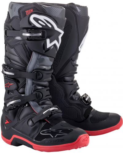 ALPINESTARS topánky TECH 7 black/cool gray/red