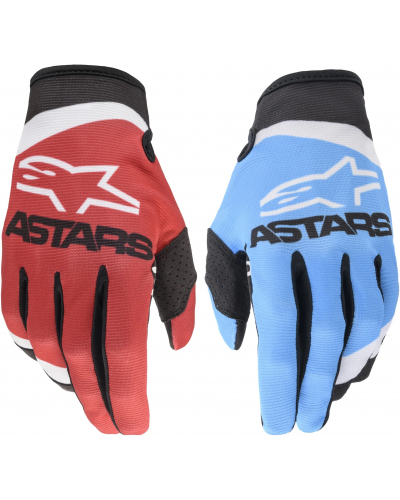 ALPINESTARS rukavice RADAR matt red/neon blue