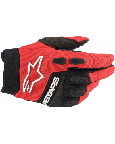 ALPINESTARS rukavice FULL BORE dětské bright red/black