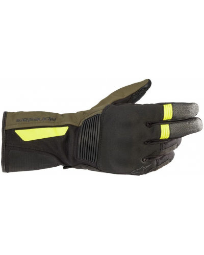 ALPINESTARS rukavice DENALI AEROGEL Drystar black forest/fluo yellow