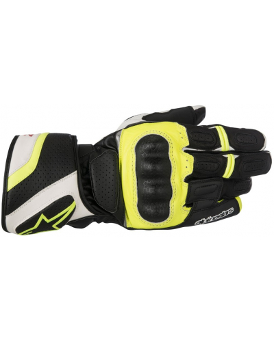 ALPINESTARS rukavice SP Z DRYSTAR black/white/yellow fluo