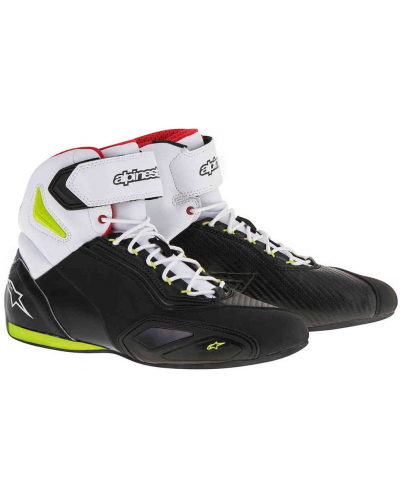 ALPINESTARS topánky FASTER - 2 Black / fluo yellow / red