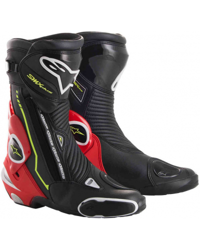 ALPINESTARS topánky SMX PLUS LE black / red fluo / White / yellow fluo