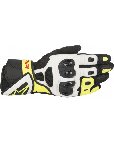 ALPINESTARS rukavice SP AIR Black / White / yellow fluo