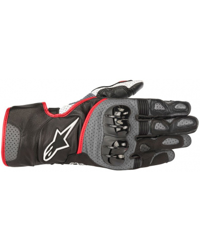 ALPINESTARS rukavice SP-2 v2 black / grey / red fluo