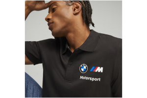 BMW polo triko PUMA ESS Logo 23 black