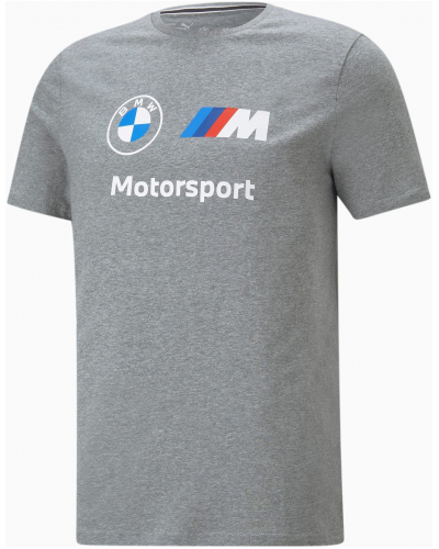 BMW tričko PUMA ESS MMS LOGO medium grey heather