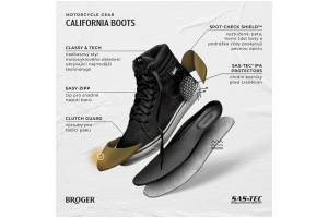 BROGER topánky CALIFORNIA TEX black/black