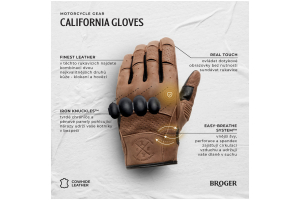 BROGER rukavice CALIFORNIA dámské black