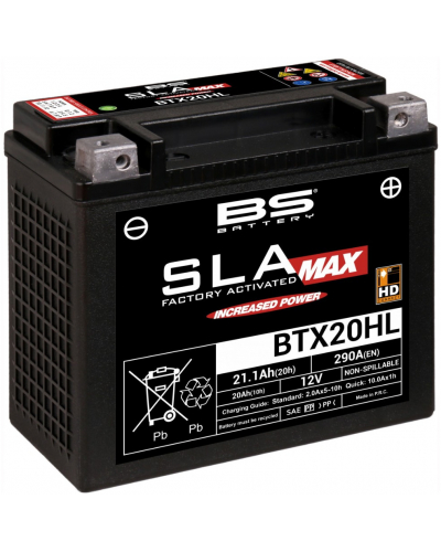 BS-BATTERY továrně aktivovaná motocyklová baterie BTX20HL (FA) (YTX20HL (FA)) SLA MAX