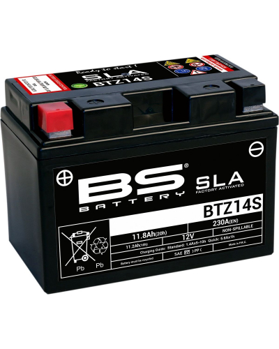 BS-BATTERY akumulátor motocyklový BTZ14S (YTZ14S) SLA
