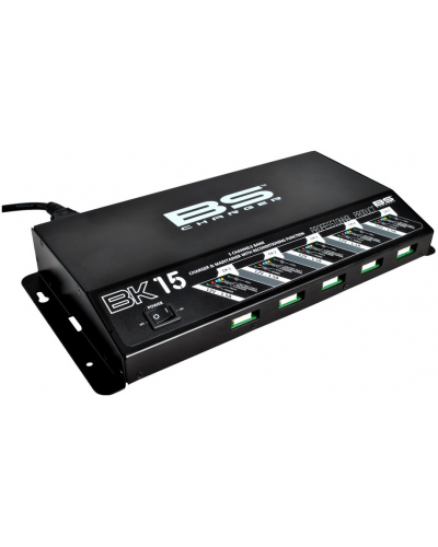 BS-BATTERY profesionální nabíječka pro 5 baterií 5 Bank charger BK15 12V 5x1.5A