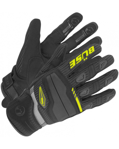 BÜSE rukavice FRESH black/fluo yellow
