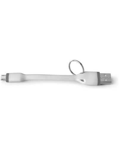 CELLY dátový kábel redukcia USB-A na microUSB 12cm white
