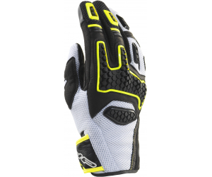CLOVER rukavice GTS-3 white/yellow/black