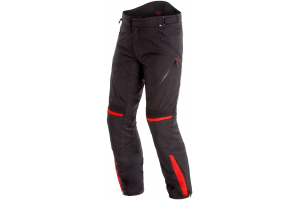 DAINESE nohavice TEMPEST 2 D-DRY Black / Black / tour-red