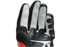 DAINESE rukavice CARBON 3 LONG black/fluo red/white