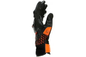 DAINESE rukavice CARBON 3 SHORT black/white/flame orange