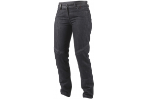 DAINESE kalhoty jeans QUEENSVILLE REG. dámské black/aramid/denim