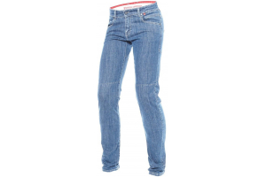 DAINESE kalhoty jeans BELLEVILLE SLIM dámské medium denim blue