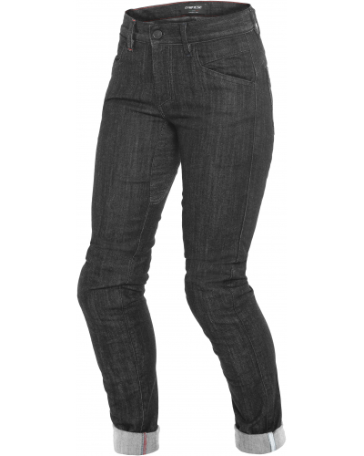 DAINESE kalhoty jeans ALBA SLIM LADY dámské black rinsed